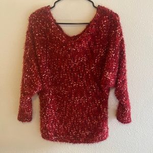 Maurices fuzzy straight neck sweater